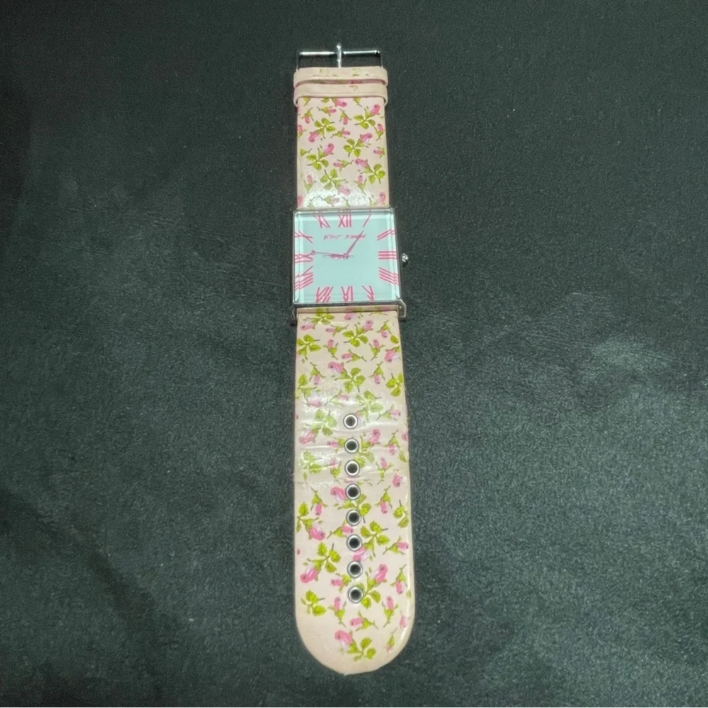 Betsey Johnson Pink Floral Women's Watch